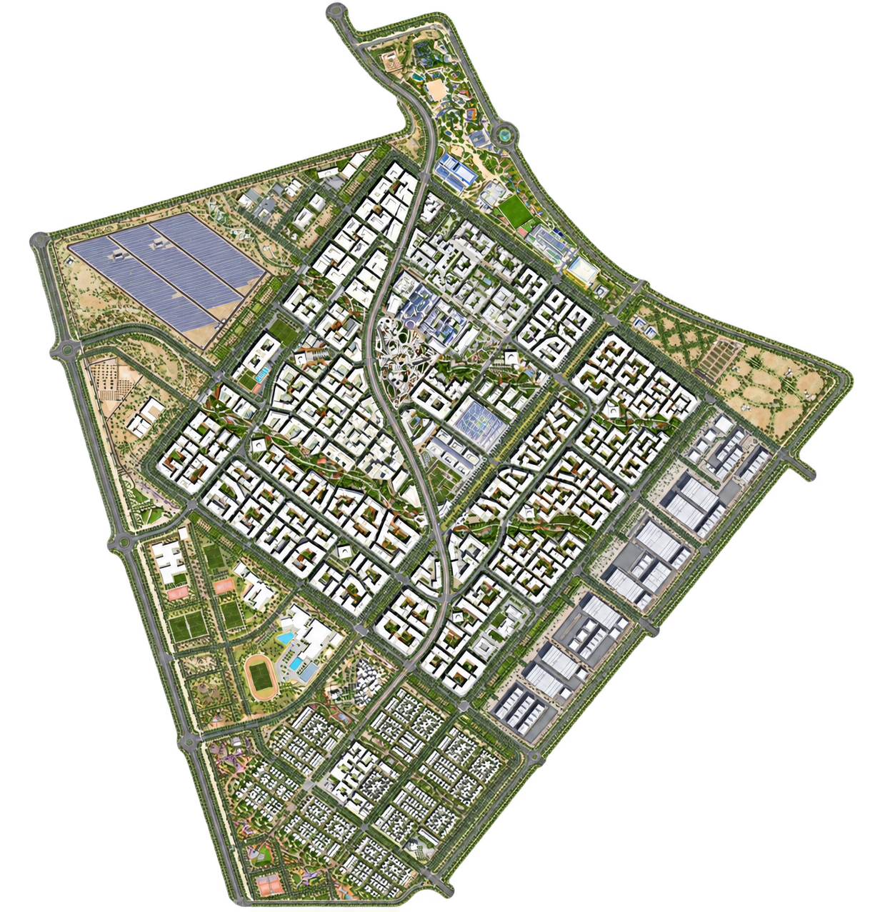 Illustrative masterplan of Masdar City