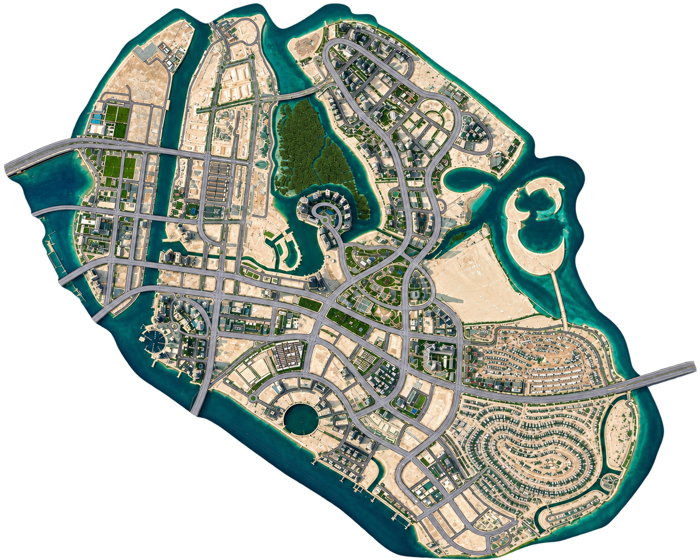 Illustrated overview of Al Reem Island
